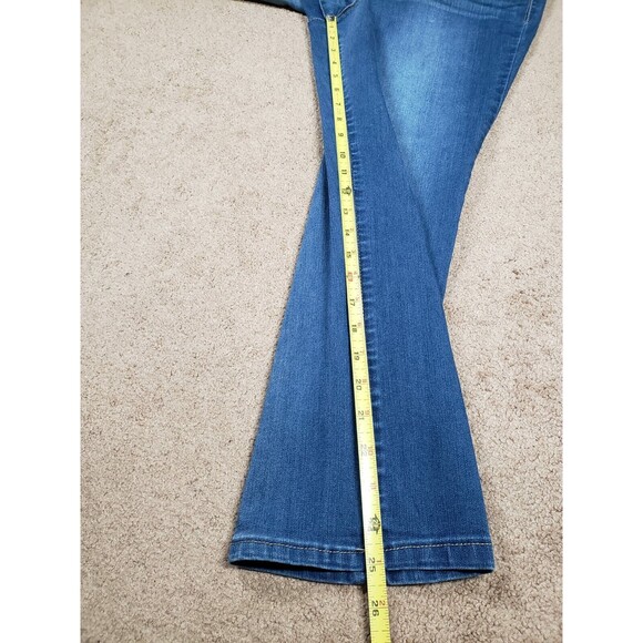 Democracy Ab Solution Women's Jeans Stretch Ankle Elastic Waist Blue Size 8 - Picture 7 of 11